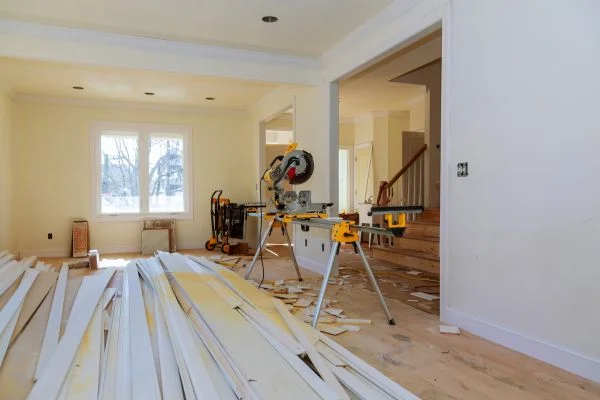 Home Remodeling Vs Home Renovation: Key Differences 1 Active home remodeling work inside house