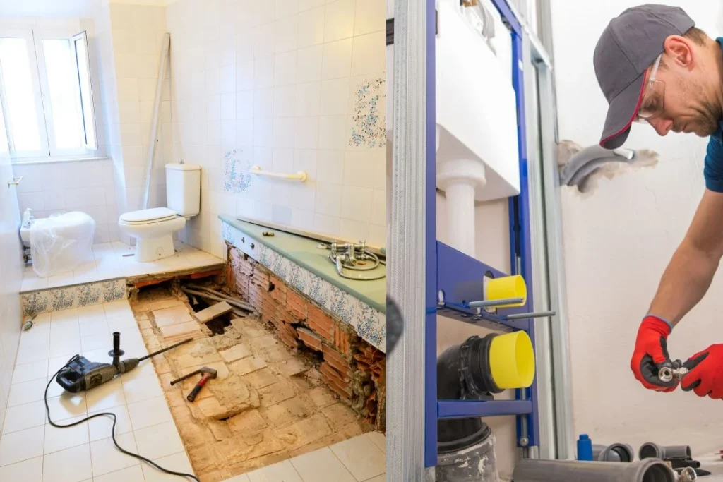 Home Remodeling Vs Home Renovation: Key Differences 2 Remodeling and renovation project comparison concept
