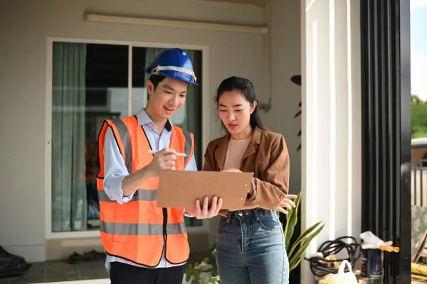 Home Remodeling Vs Home Renovation: Key Differences 5 Contractor and homeowner discussing home remodeling plans