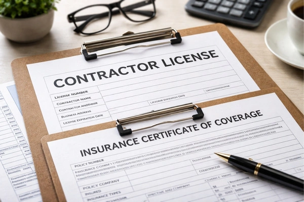 14 Questions To Ask Before Hiring a Remodeling Contractor In 2026 3 Contractor license and insurance documents for verification