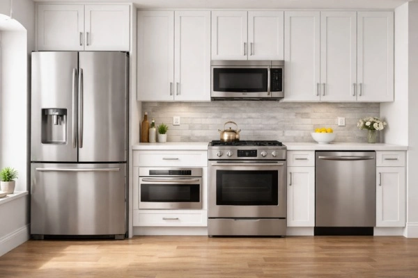 Cost To Remodel A Kitchen In 2026: What You'll Actually Spend 5 Mid-range stainless steel kitchen appliance bundle in 2026 remodel