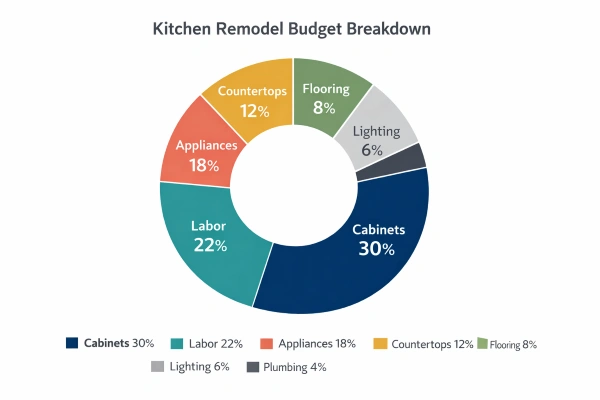Layered kitchen lighting upgrade with under-cabinet LEDs and pendant lights