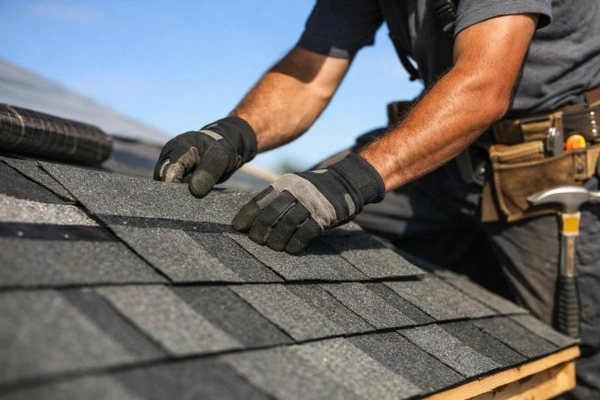 4 Common Types Of Remodeling Projects In 2026 | Costs & ROI 1 Roofer installing shingles during a must-have home remodeling project