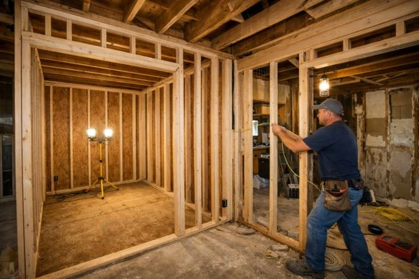 5 Home Remodeling Mistakes That Blow Budgets In 2026 (And How To Dodge Them) 5 Whole-home remodel showing proper renovation sequencing with framing and electrical