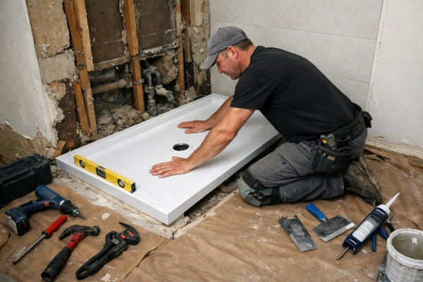 Tub to shower conversion as bathroom remodel alternative